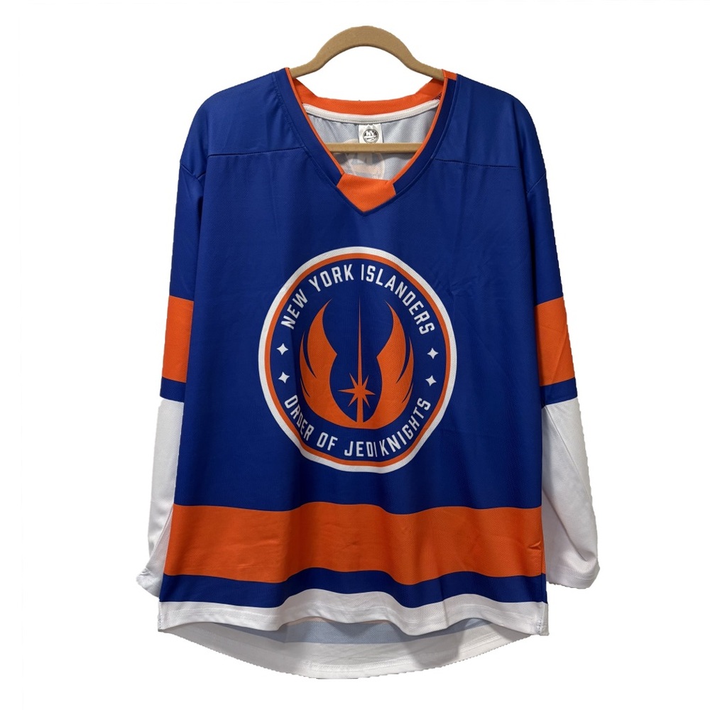 NWOT NHL NY Islanders promotional Star Wars hockey faux jersey size AXL